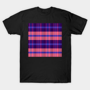 Vaporwave Aesthetic Iagan 2 Hand Drawn Textured Plaid Pattern T-Shirt